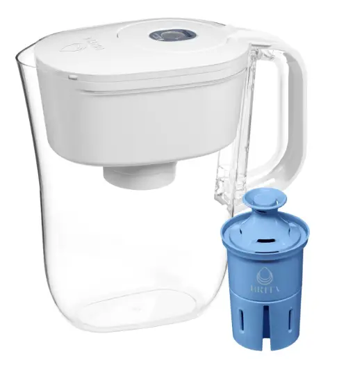 Brita Filter Pitcher with Elite/Longlast+ can remove 99.5% of the lead from water.