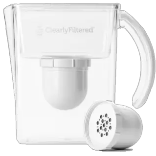 Clearly filtered water Filter Pitcher can remove 99.3% of the lead from water.