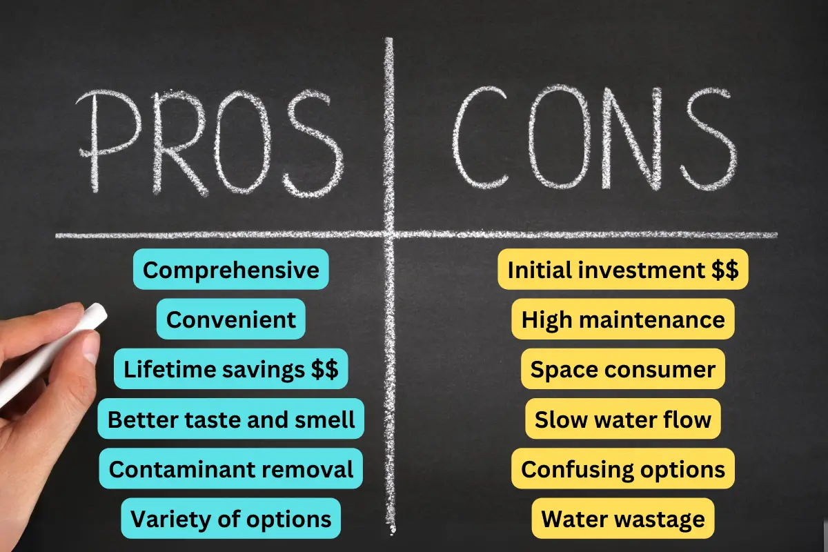 Pros and cons of whole house water filters